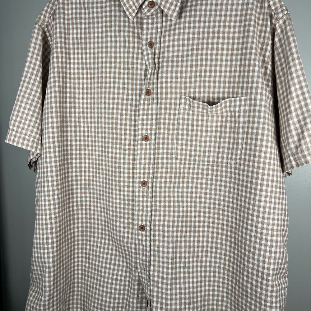 Roots Green‎ and Black Checkered Men's Shirt